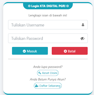 Register PGRI Bungo - Persatuan Guru Republik Indonesia Cabang Bungo